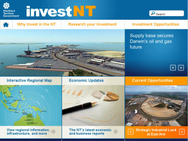 NT Government - InvestNT multi lingual website